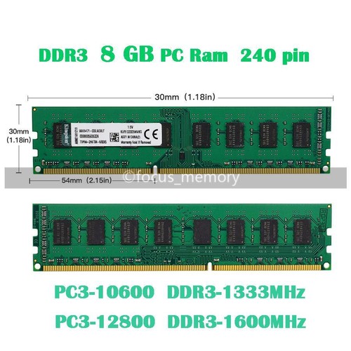 Kingston 8gb 16gb ddr3 1333 - 8gb/16gb,