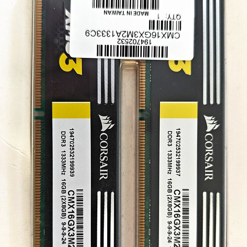 Corsair 16gb ddr3 - corsair, ddr3-1333