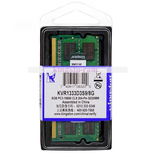 Kingston ram ddr3 1333 - kingston, 8