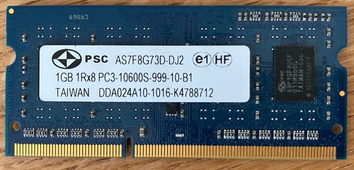 Psc 1gb ddr3 dimm - 1gb,