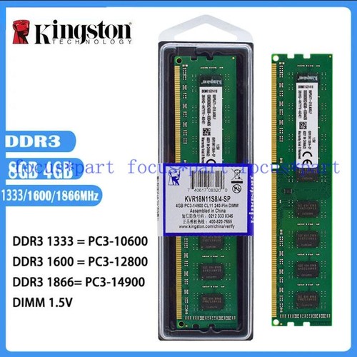 Kingston ram ddr3 4gb 16gb - kingston,