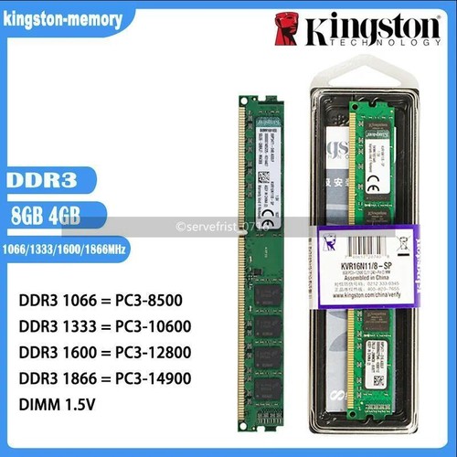 Kingston 4gb ddr3 - 8, gb