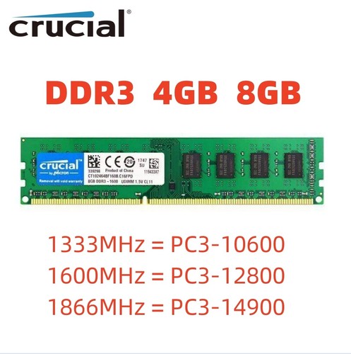 Crucial ddr3 8gb - 8gb, 16gb