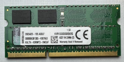 2gb kingston ddr3 ram - kingston, so-dimm